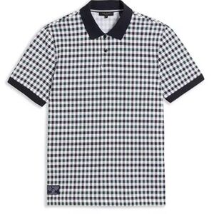 TED BAKER LONDON Bowie House Check Regular Fit Golf Polo Shirt Size S